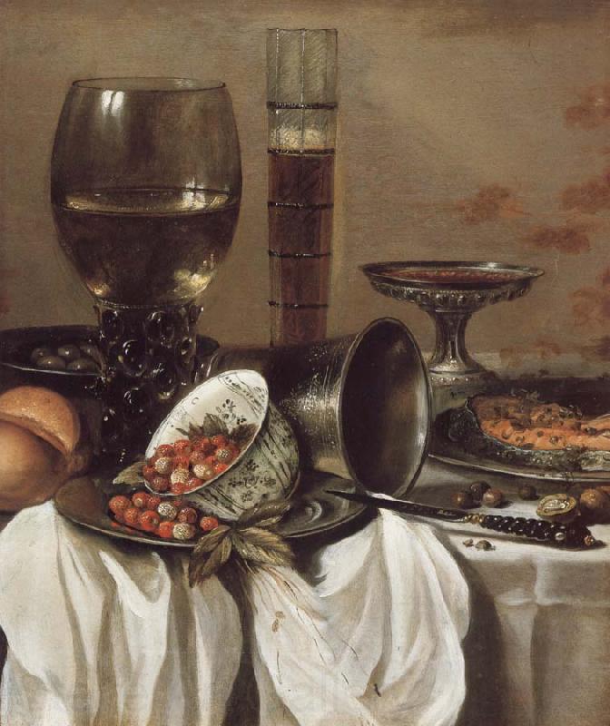 Pieter Claesz Still Life with Drinking Vessels Spain oil painting art